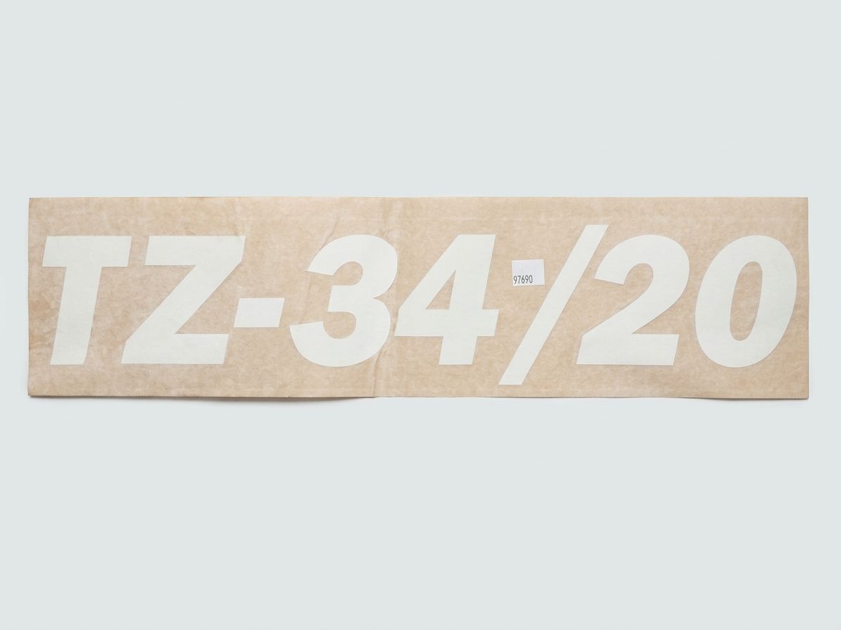 DECAL, COSMETIC, TZ34/20 NO GENIE