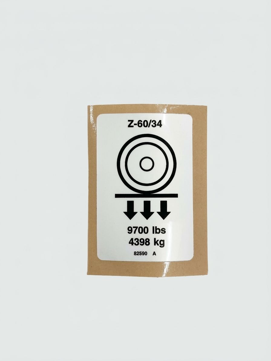 DECAL, LABEL, WHEEL LOAD Z-60