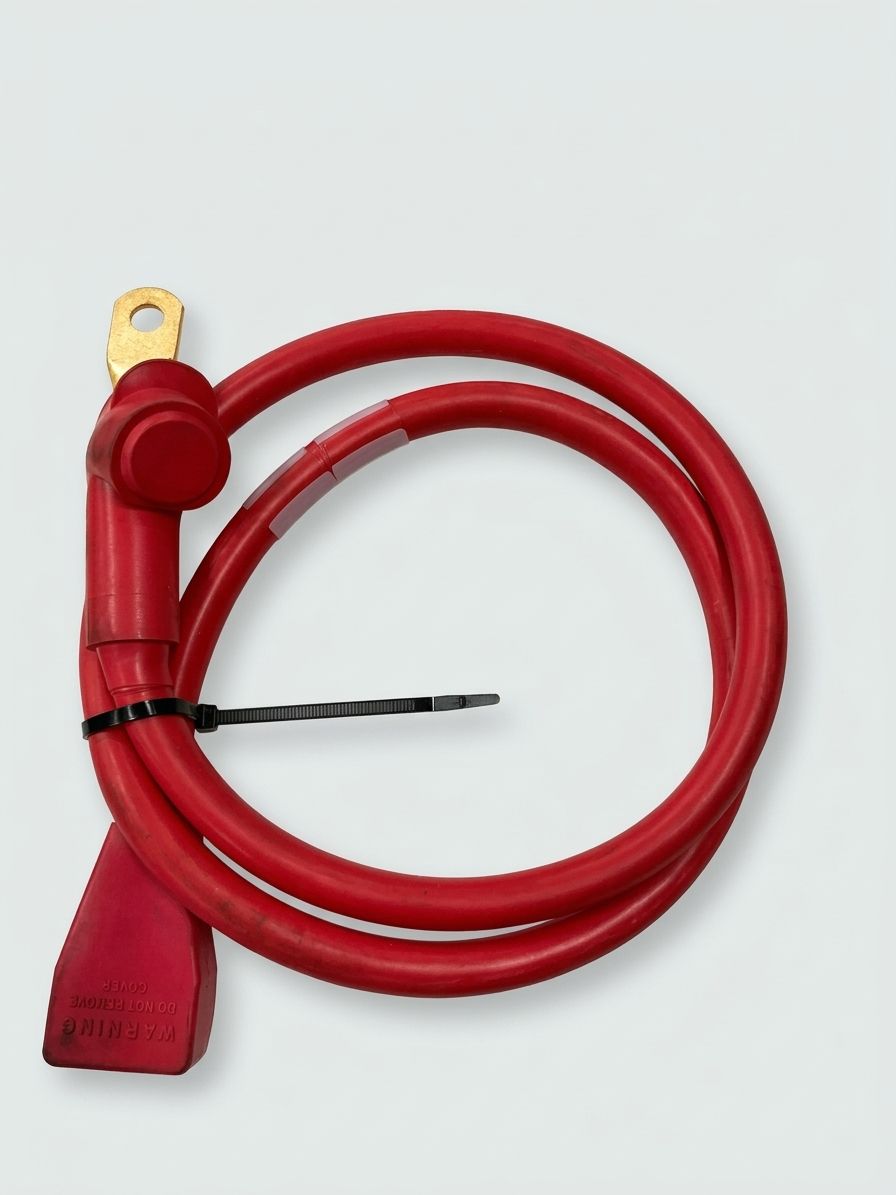 BATT.CABLE, 00, POS., RED, 50"