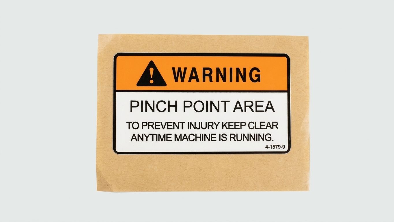 DECAL, PINCH POINT