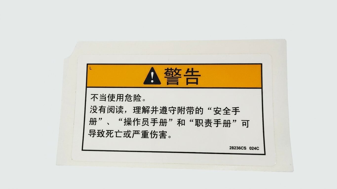 DECAL, WARNING FAILURE READ MANUA