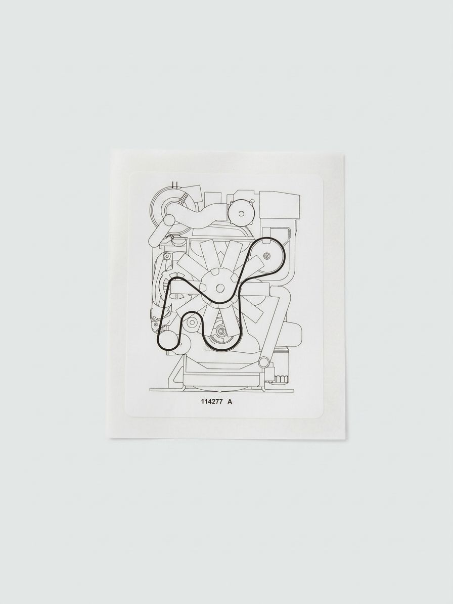 DECAL, LABEL, BELT ROUTING DSG