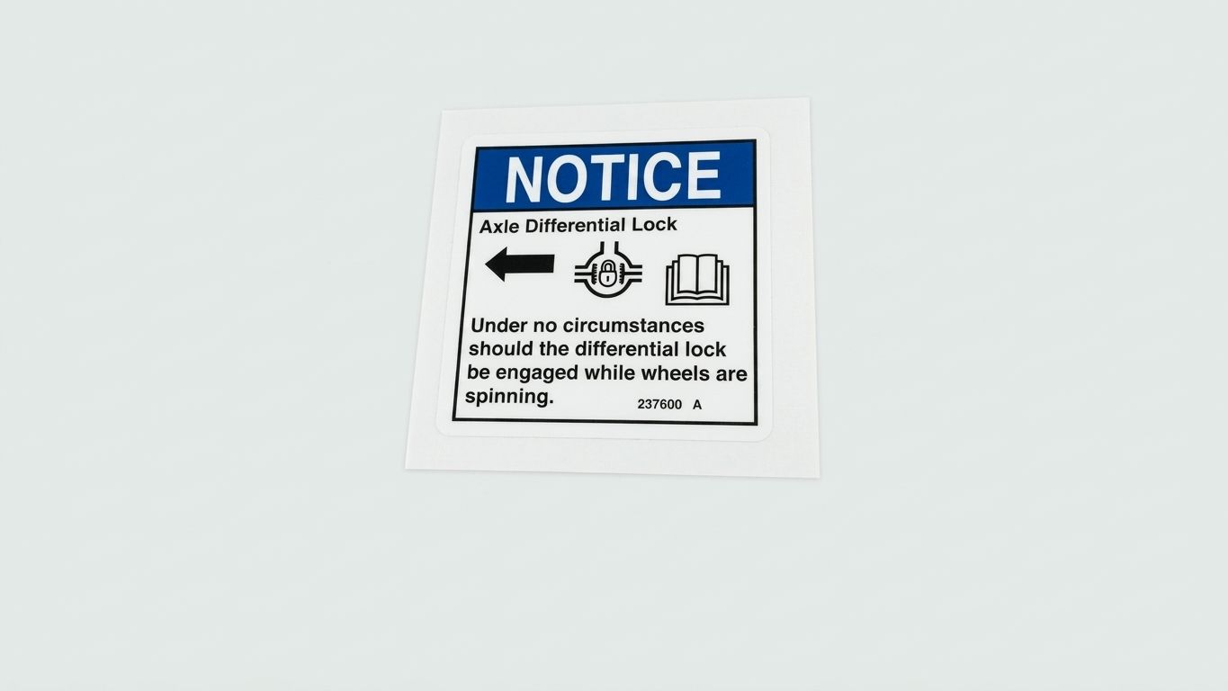 DECAL, AXLE DIFFERENTIAL LOCK