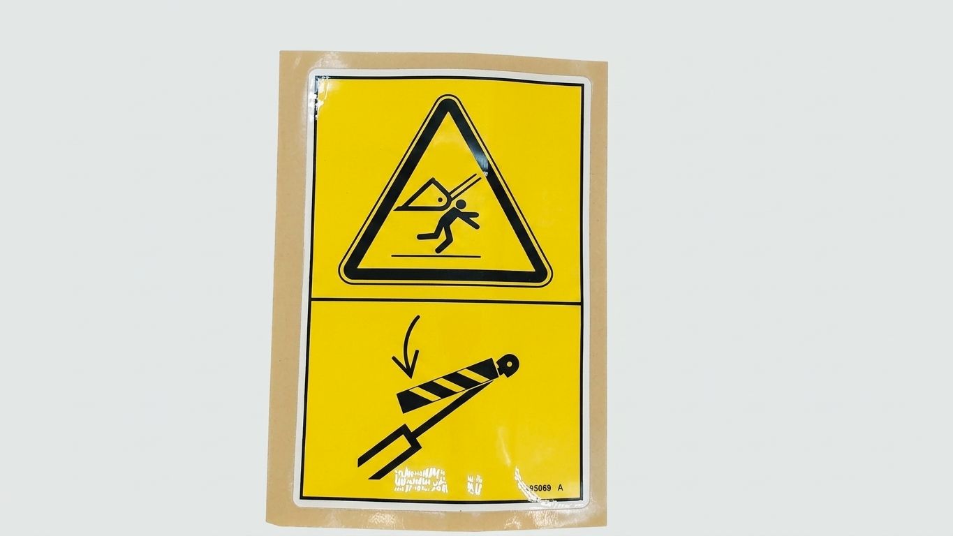 DECAL - WARNING, CYLINDER CHOCK, SYMB