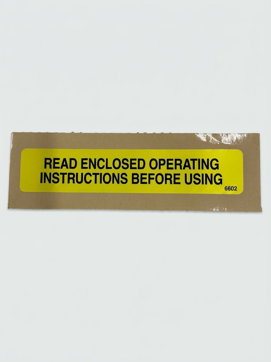 DECAL, READ ENCLOSED INSTR.