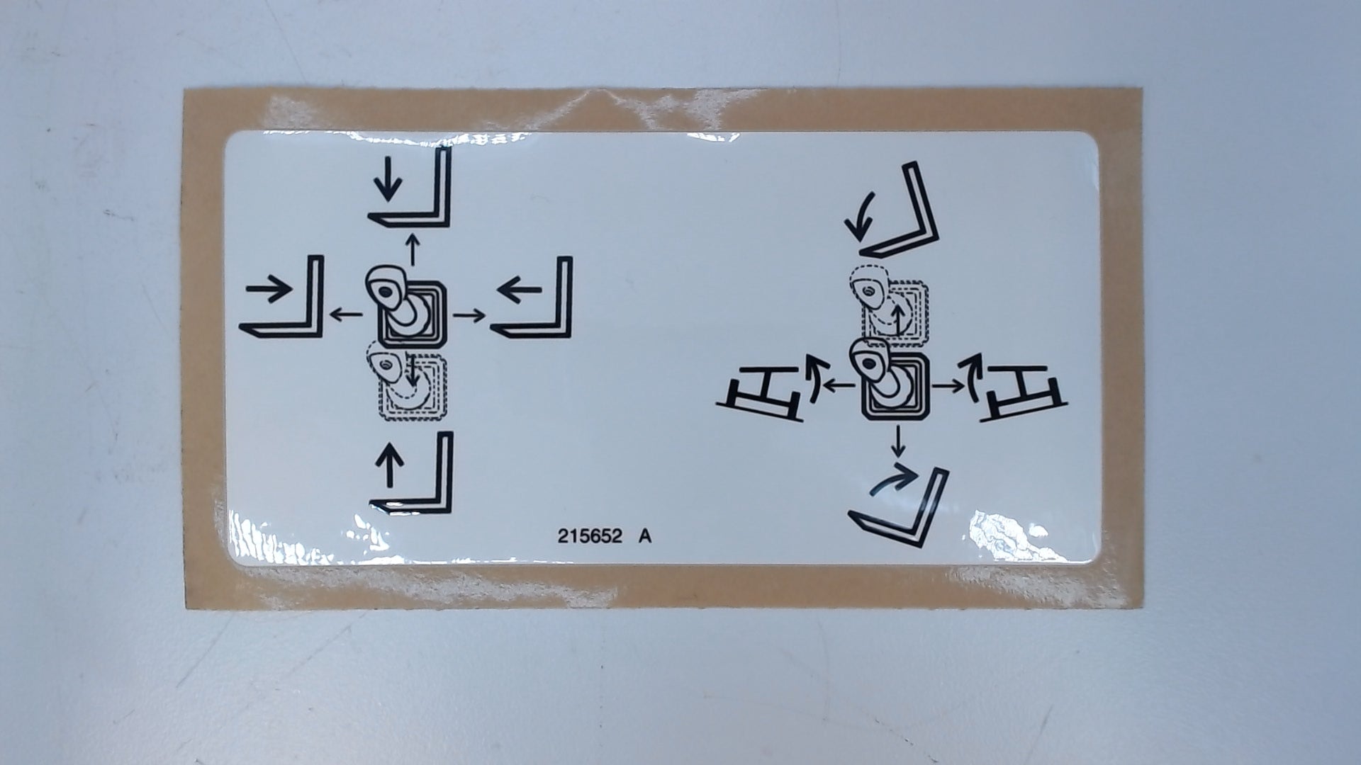 DECAL, LABEL-DUAL JOYSTICK CONTROL