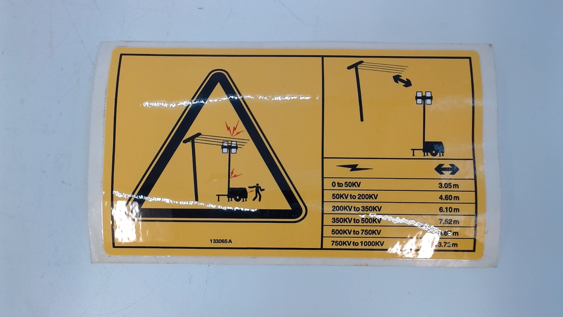 DECAL, LABEL-ELEC HAZ, DISTANCE