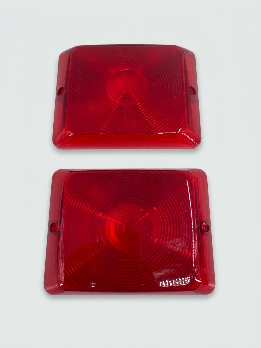 TAIL LIGHT LENS, RED, 4 IN X 6 IN