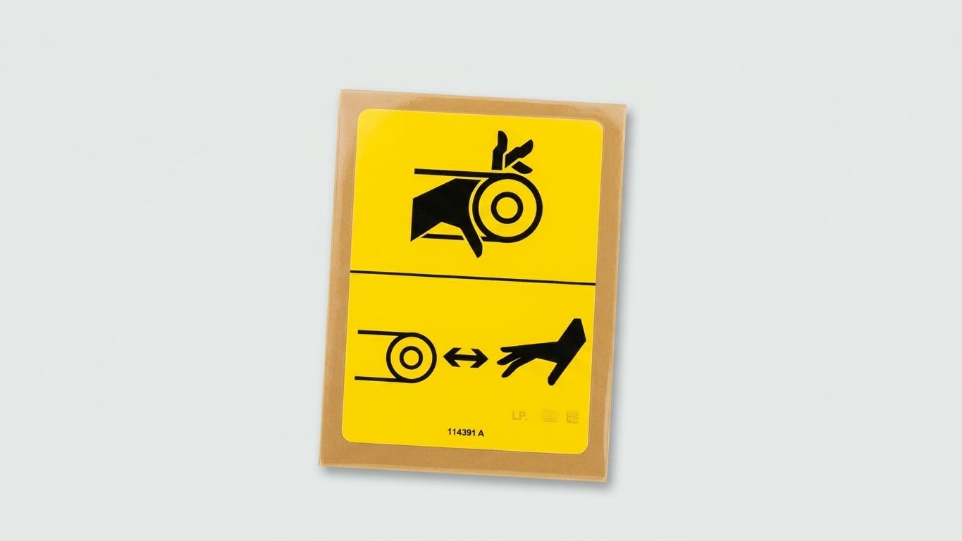 DECAL, WARNING, CRUSHING