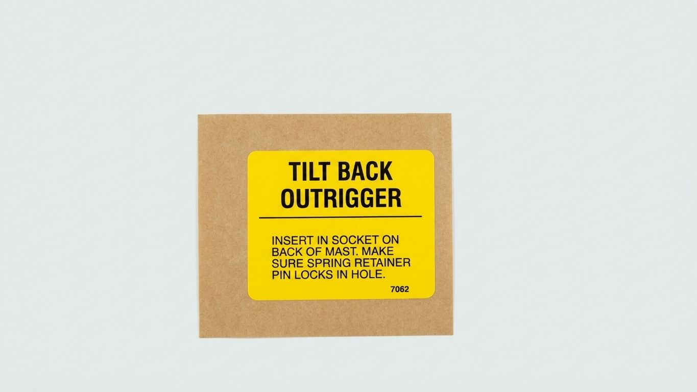 DECAL, TILT BACK O.R., YELLOW