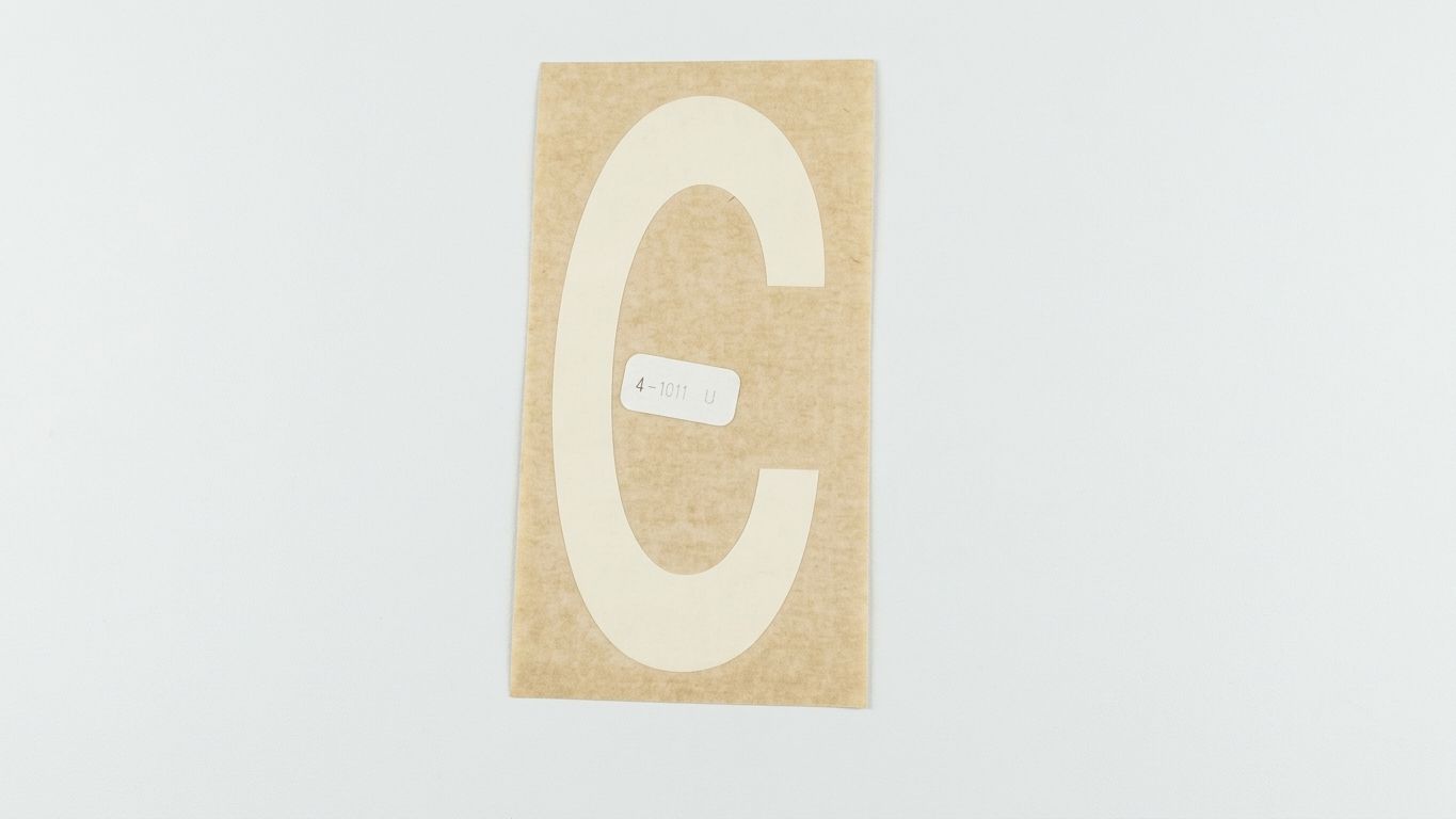 DECAL, C, WHITE