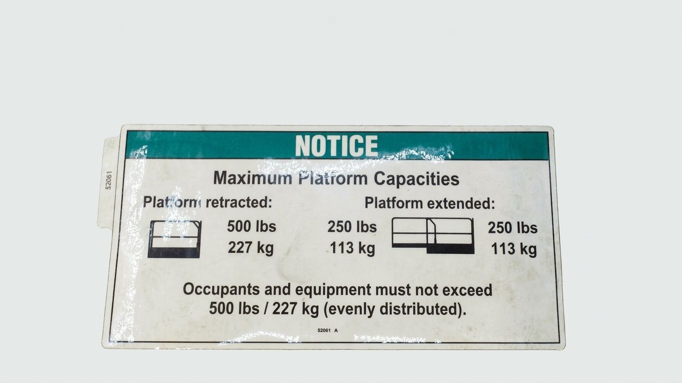 DECAL, NOTICE, MAX CAP 500 CE/AU