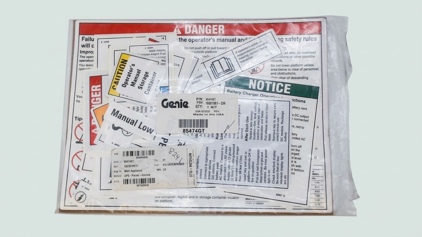 DECAL KIT SFTY/INSTR IWPS, WRD