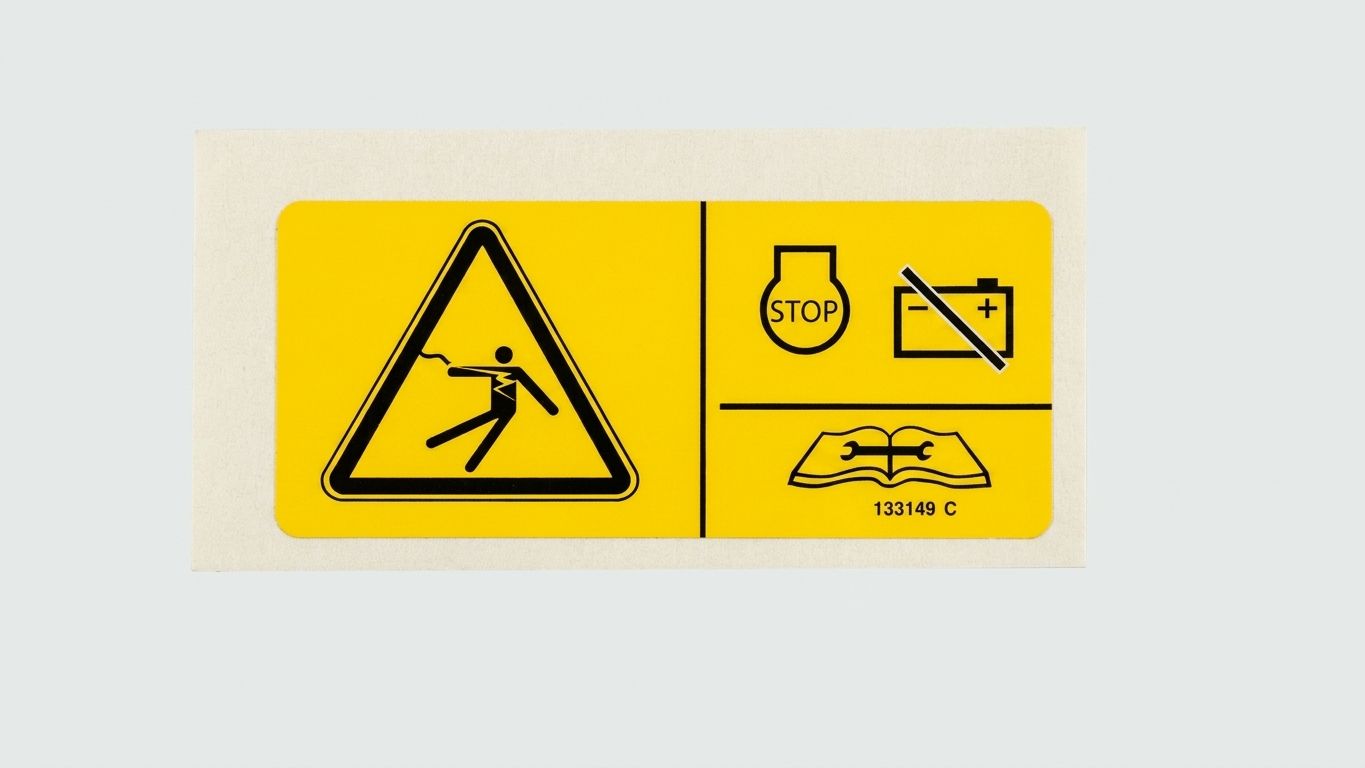 DECAL, LABEL-ELEC HAZ, SERV MAN