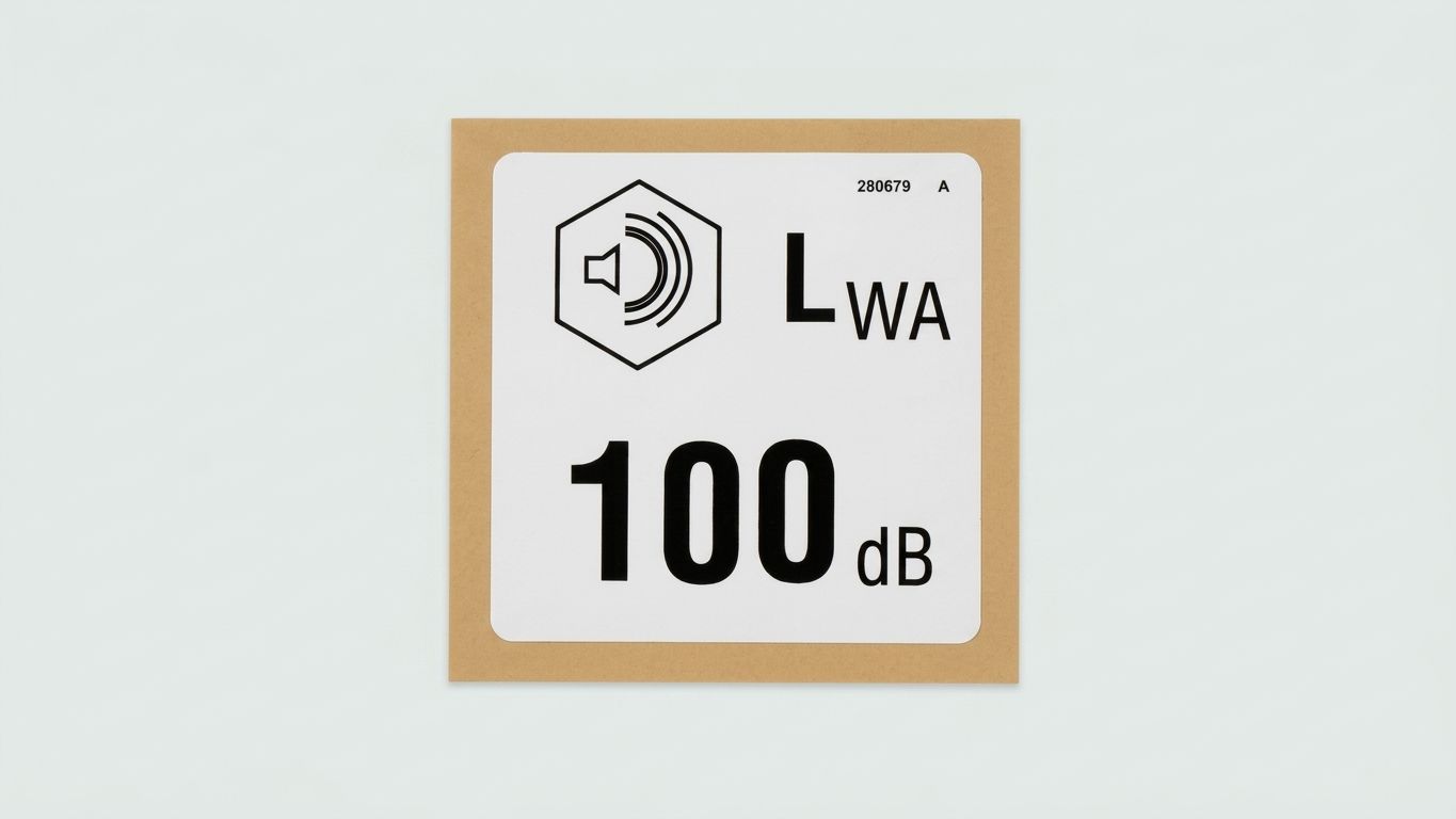 DECAL, LABEL, 100 DB
