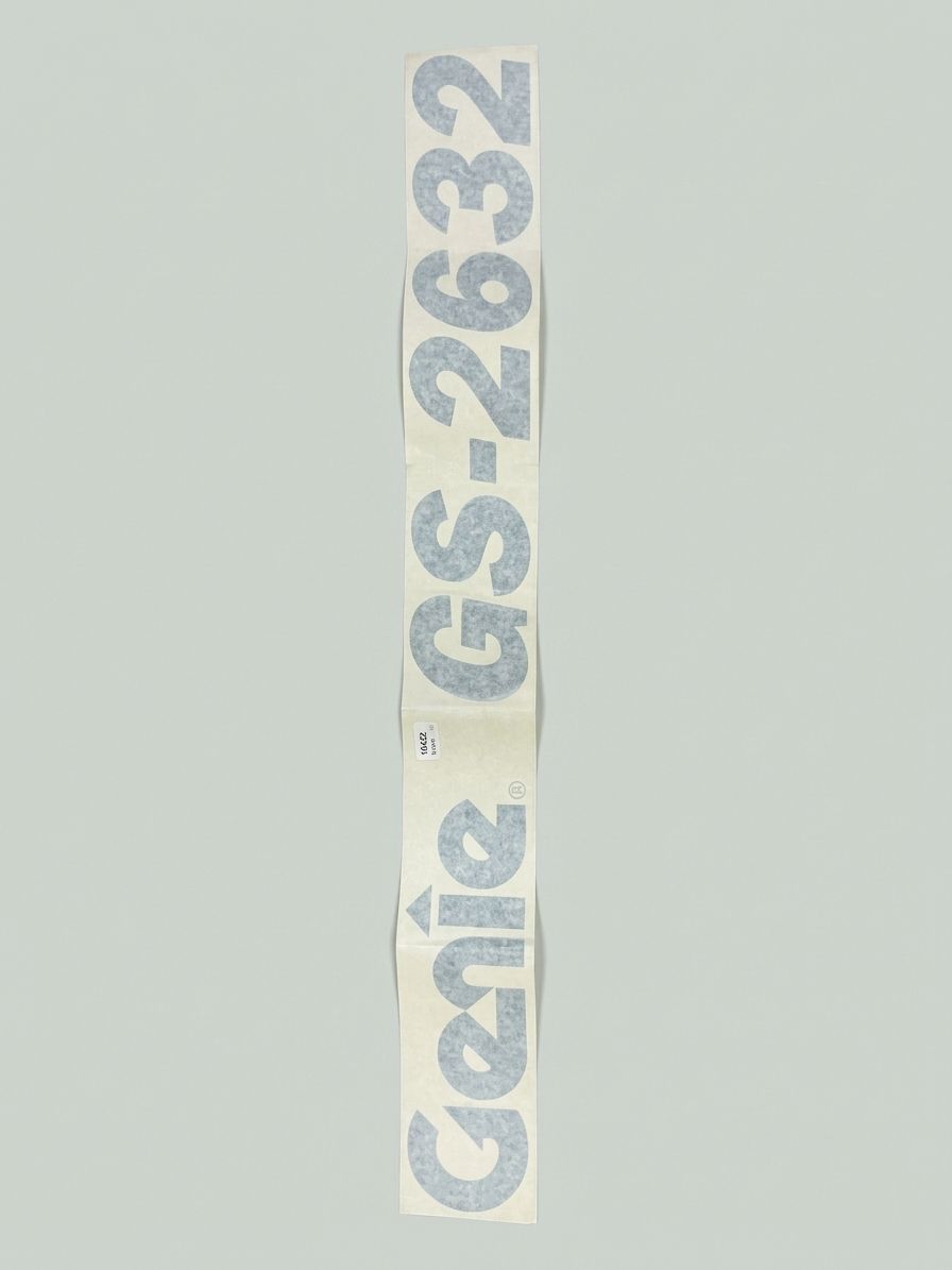 DECAL, COSMETIC, GENIE, GS2632, BLK