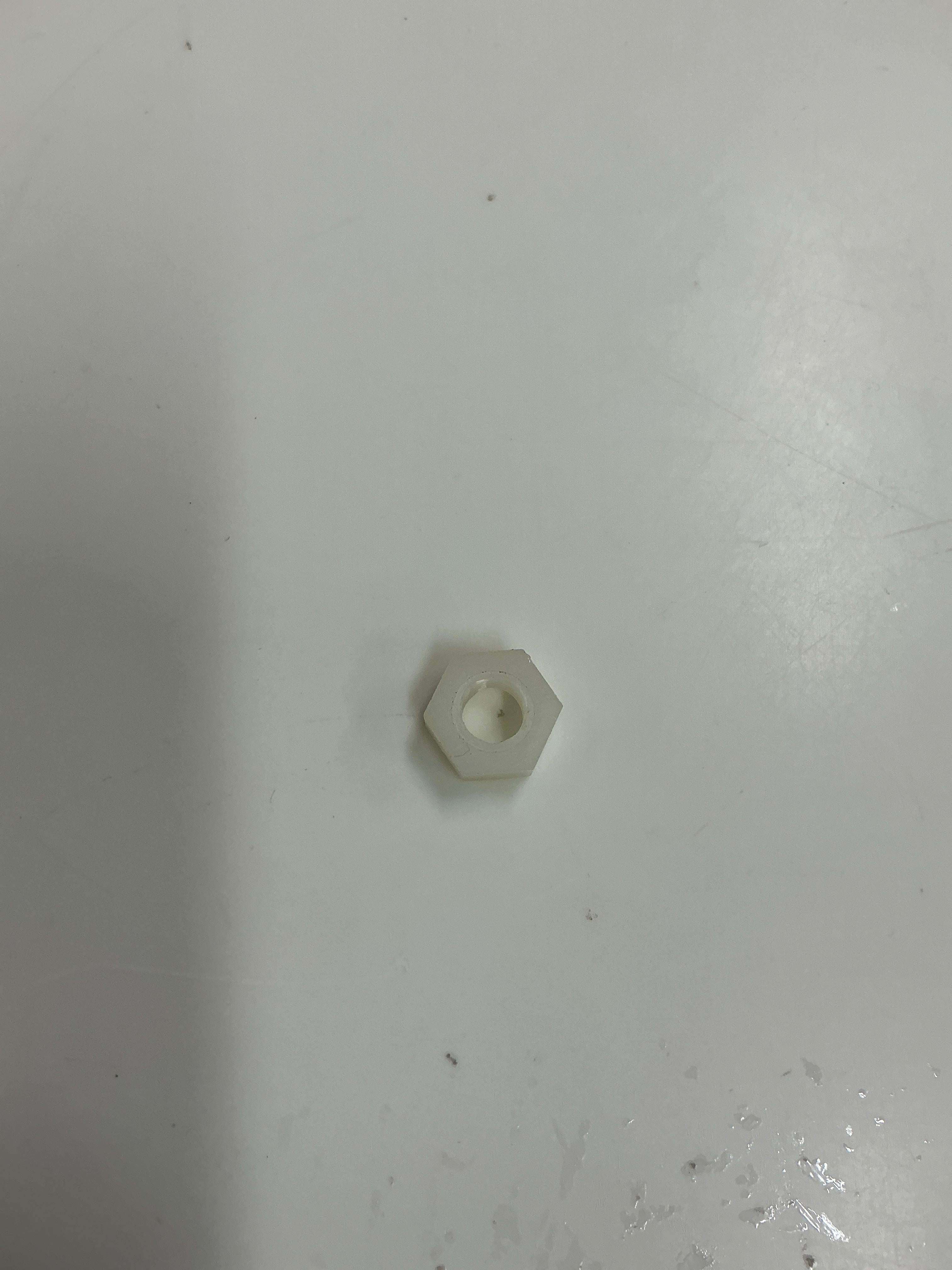 NUT, HEX, M8, PLASTIC