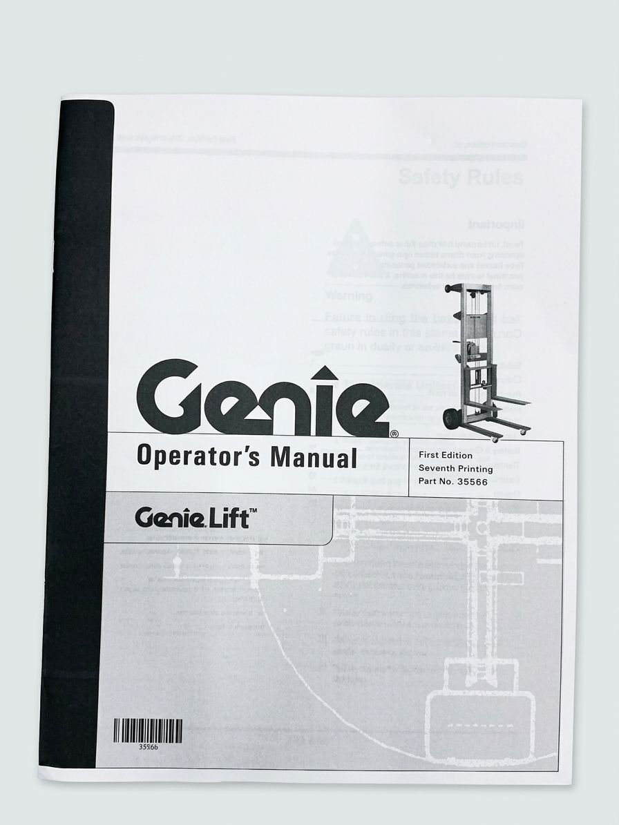 MANUAL, OPERATORS, GENIE LIFT