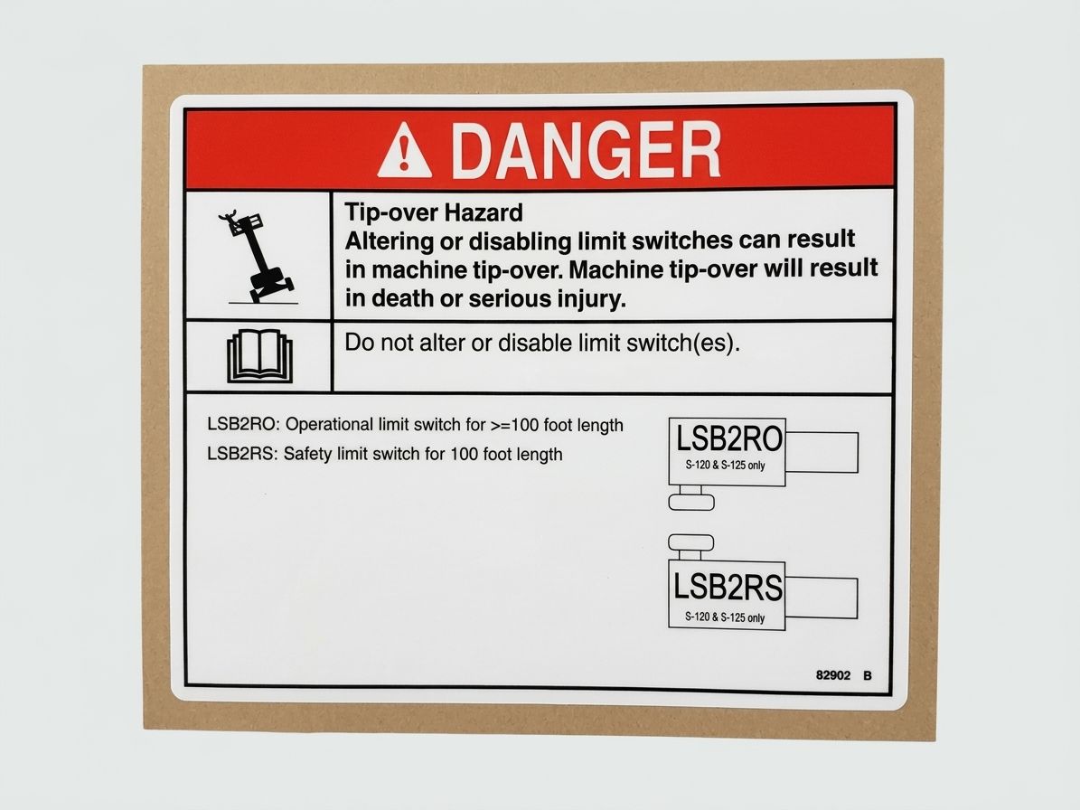 DECAL, DANGER DO NOT ALTER SWTC