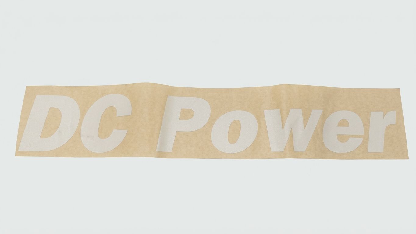 DECAL, COSMETIC, DC POWER