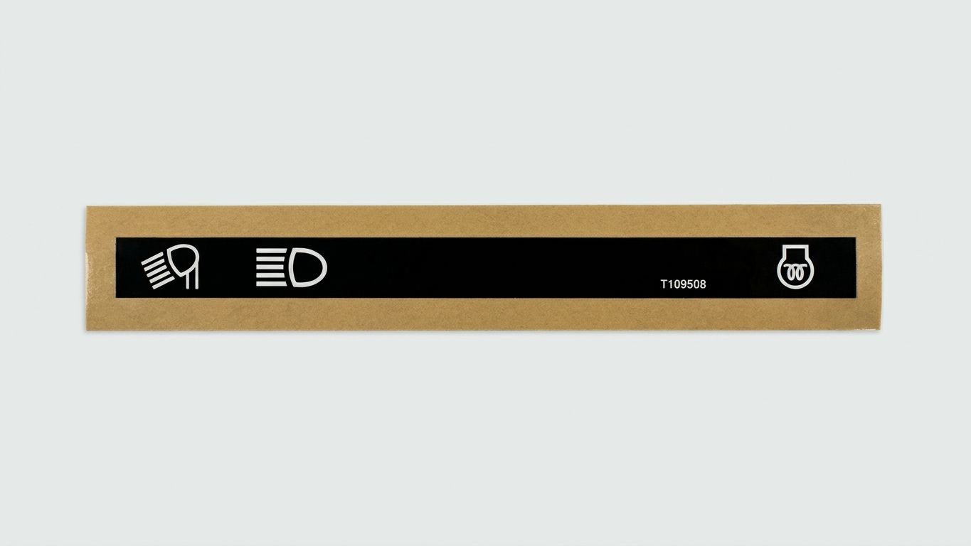 DECAL, LABEL DASH SWITCHS, OPTNS