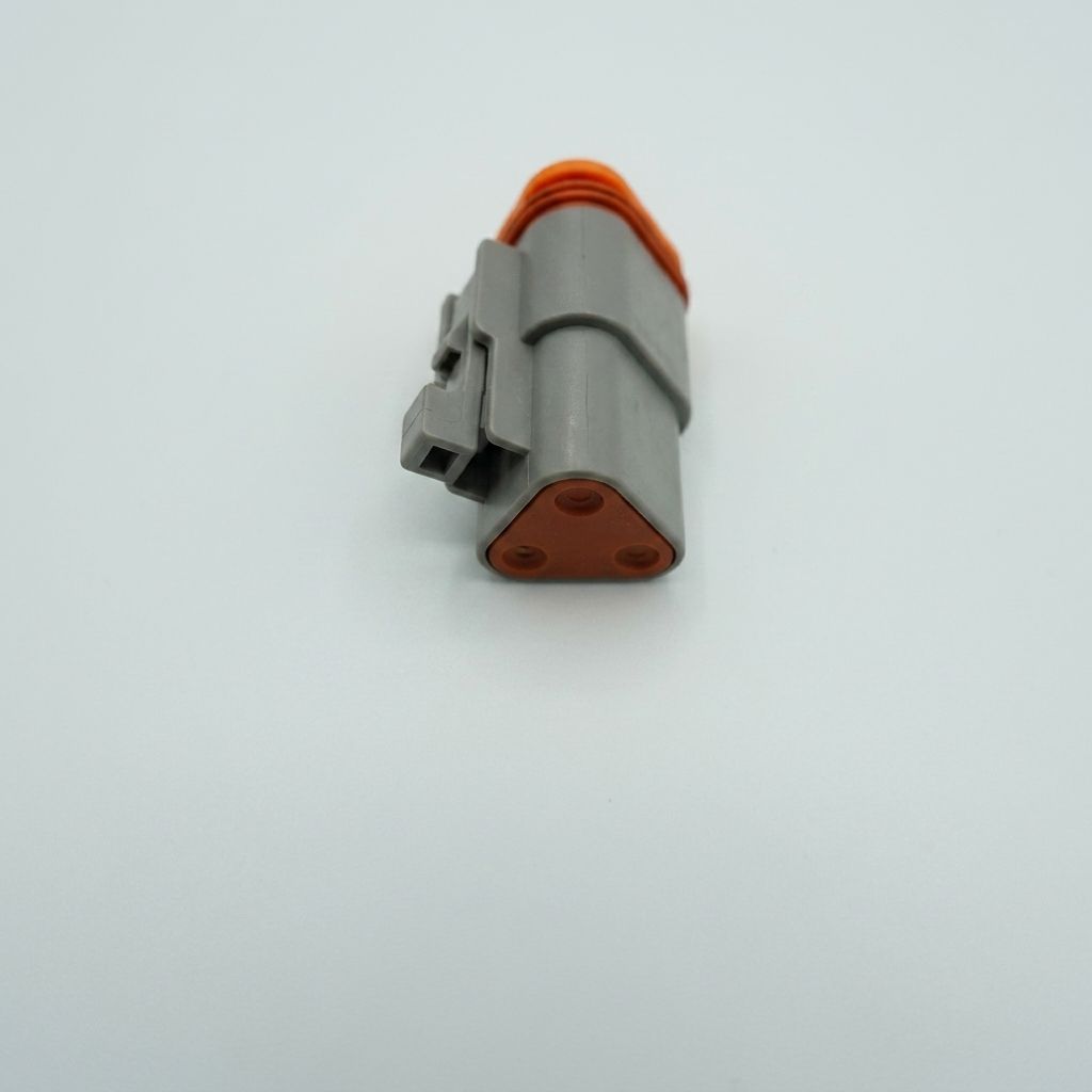 GRAY CONNECTOR KIT, W/ 14AWG, SOLID CONTACTS, 3 PIN