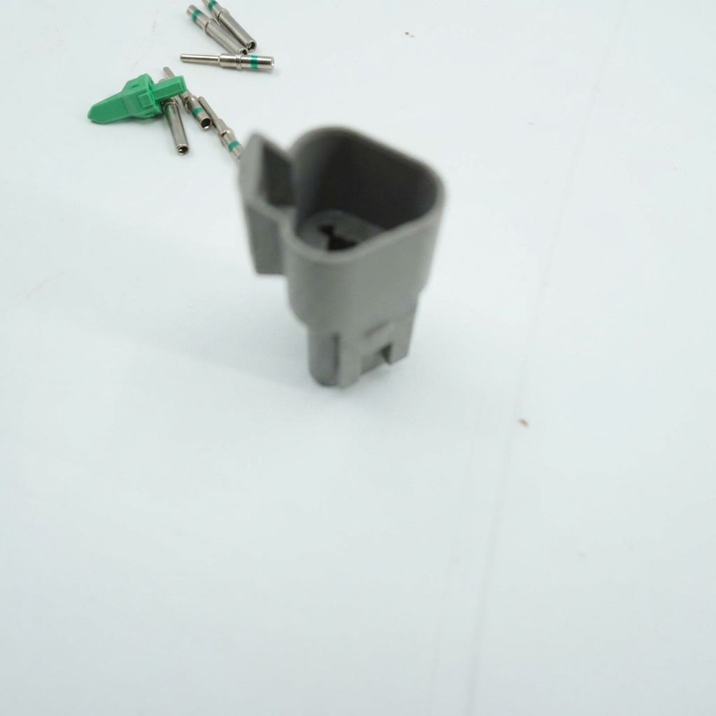 GRAY CONNECTOR KIT, W/ 14AWG, SOLID CONTACTS, 3 PIN