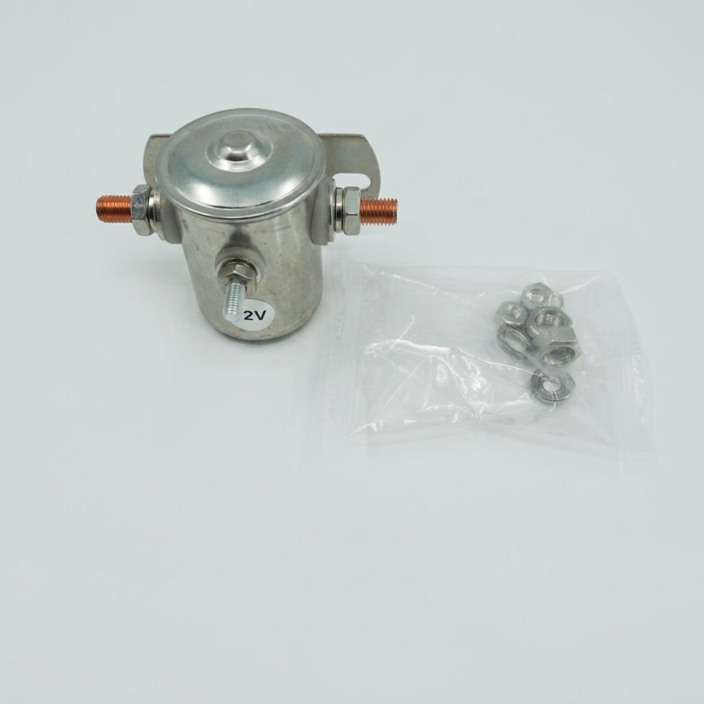 CONTINUOUS DUTY SOLENOID RELAY, 3 TERMINAL, 12V