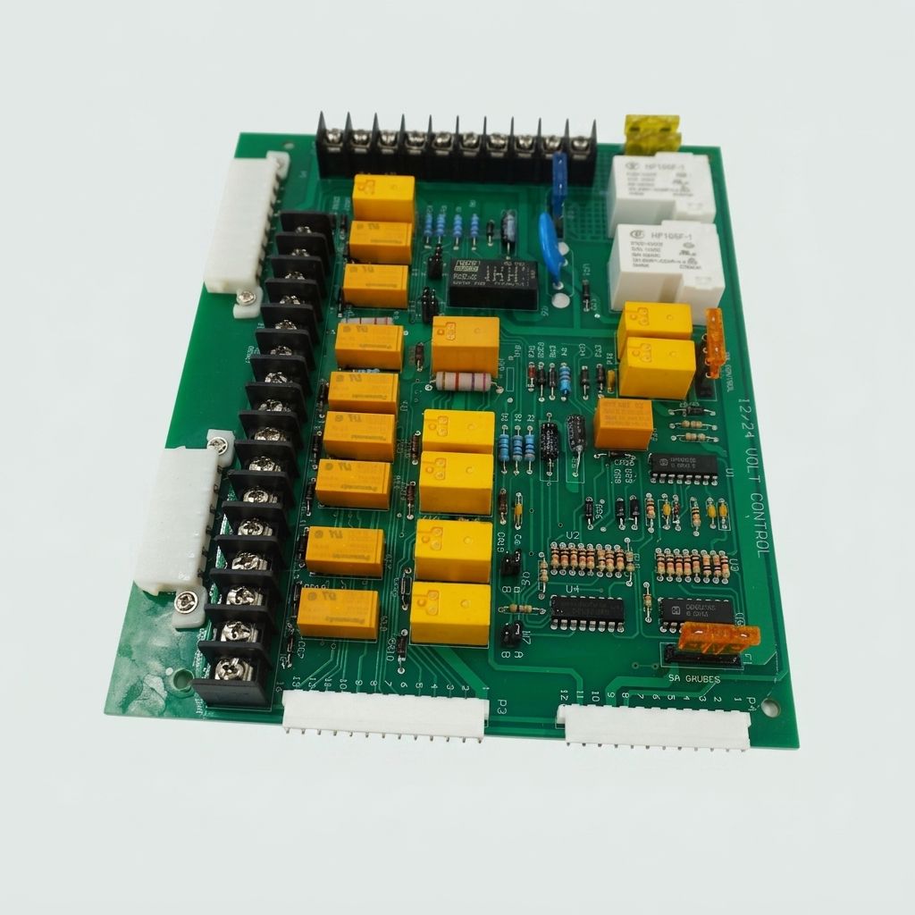 GENERATOR ENGINE MONITOR BOARD ASSEMBLY, 12 LIGHTS, 12V