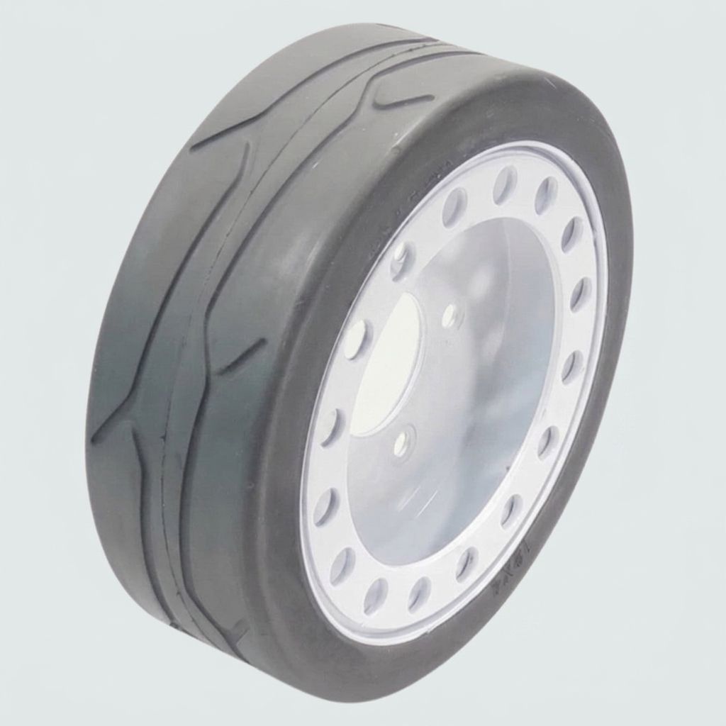 WHEEL AND TIRE ASSY - NON-MARKING SOLID W BRAKE 12X4