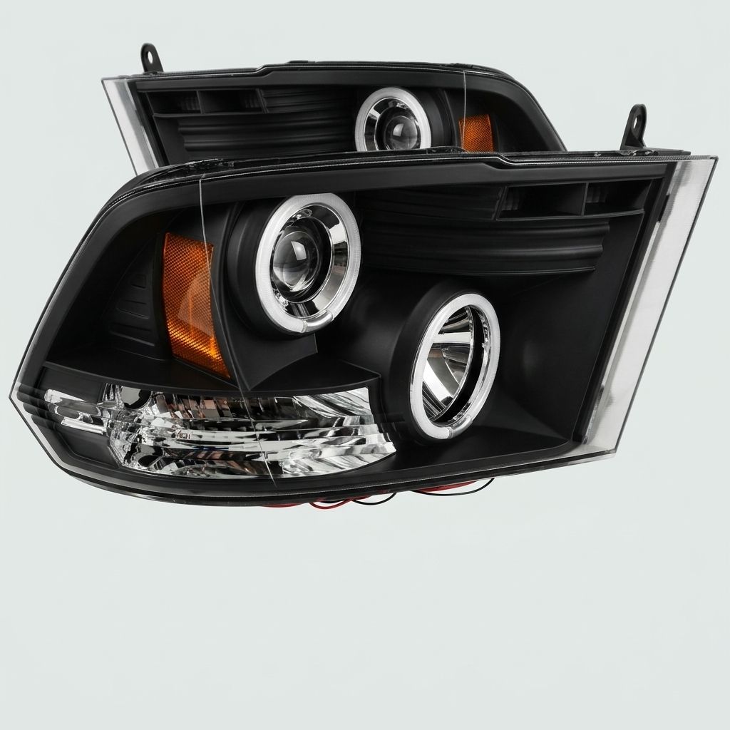 RAM LED PROJECTOR BLACK HEADLIGHT