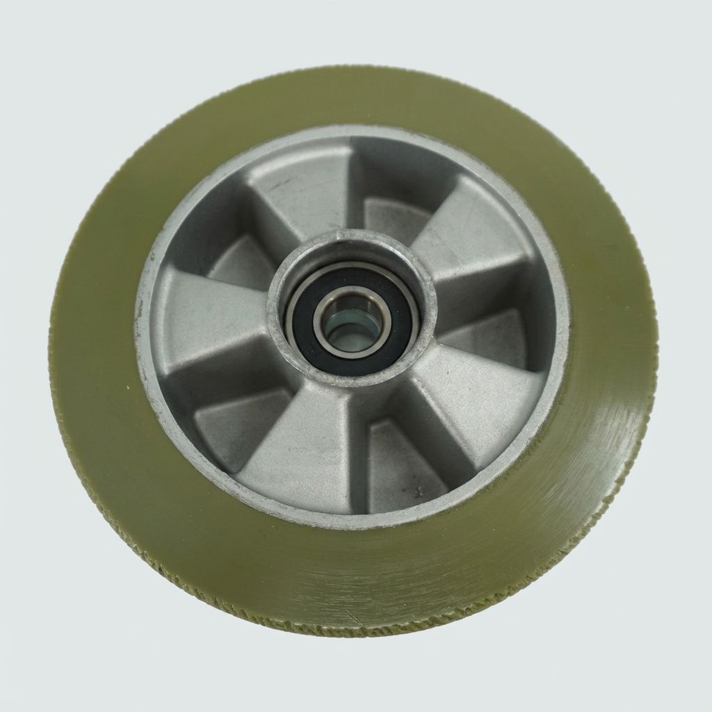 SCRUBBER WHEEL WITH BEARING