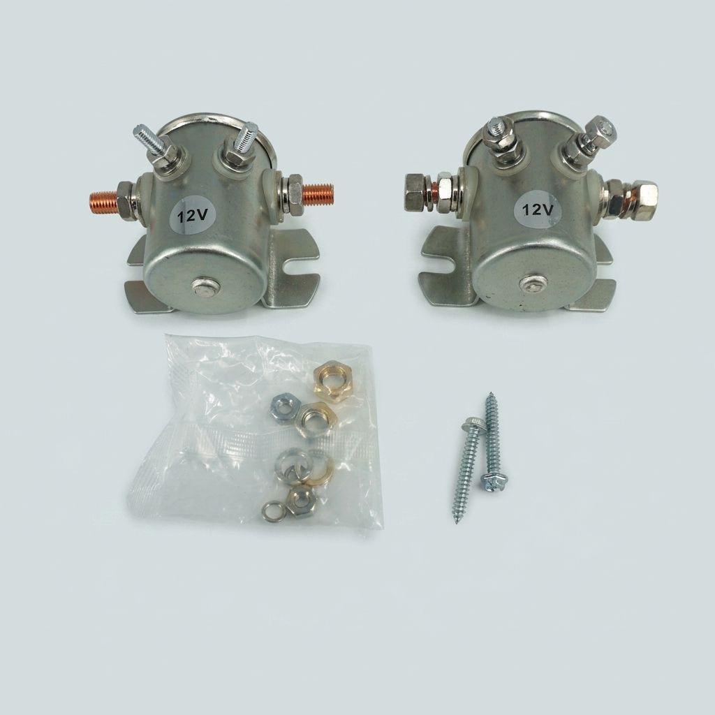 INSULATED SPST CONTINUOUS DUTY SOLENOID, 12V