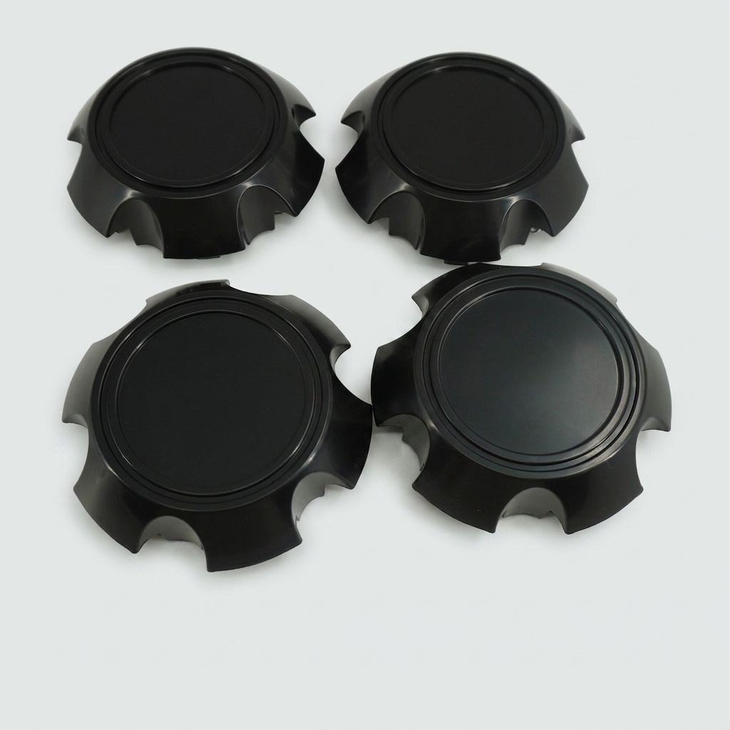 WHEEL CENTER CAP, MATTE BLACK, 4PCS