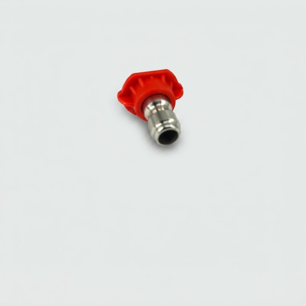 QUICK CONNECT SPRAY NOZZLE, 0 DEG, RED