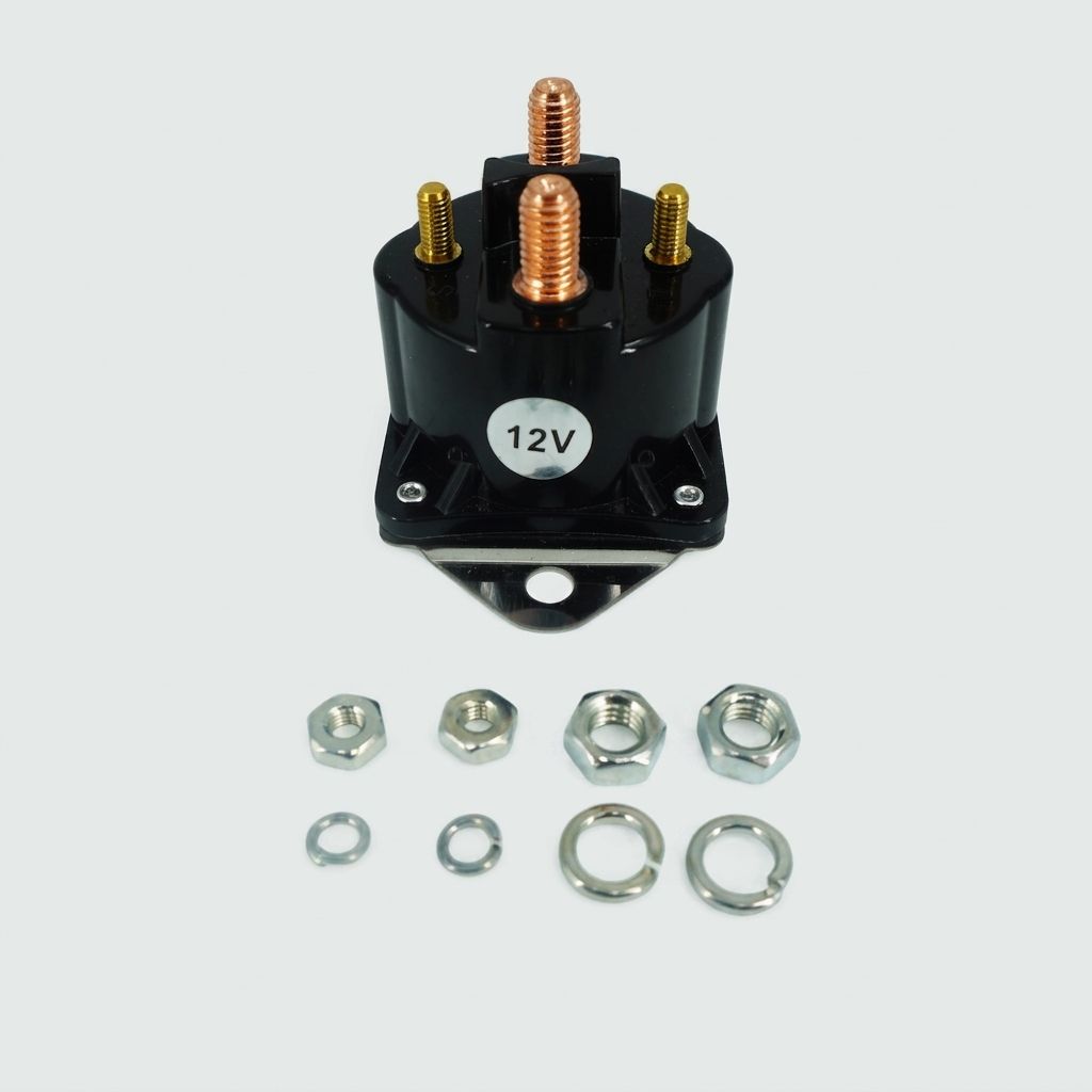 SOLENOID RELAY, 4 TERMINAL, 12V