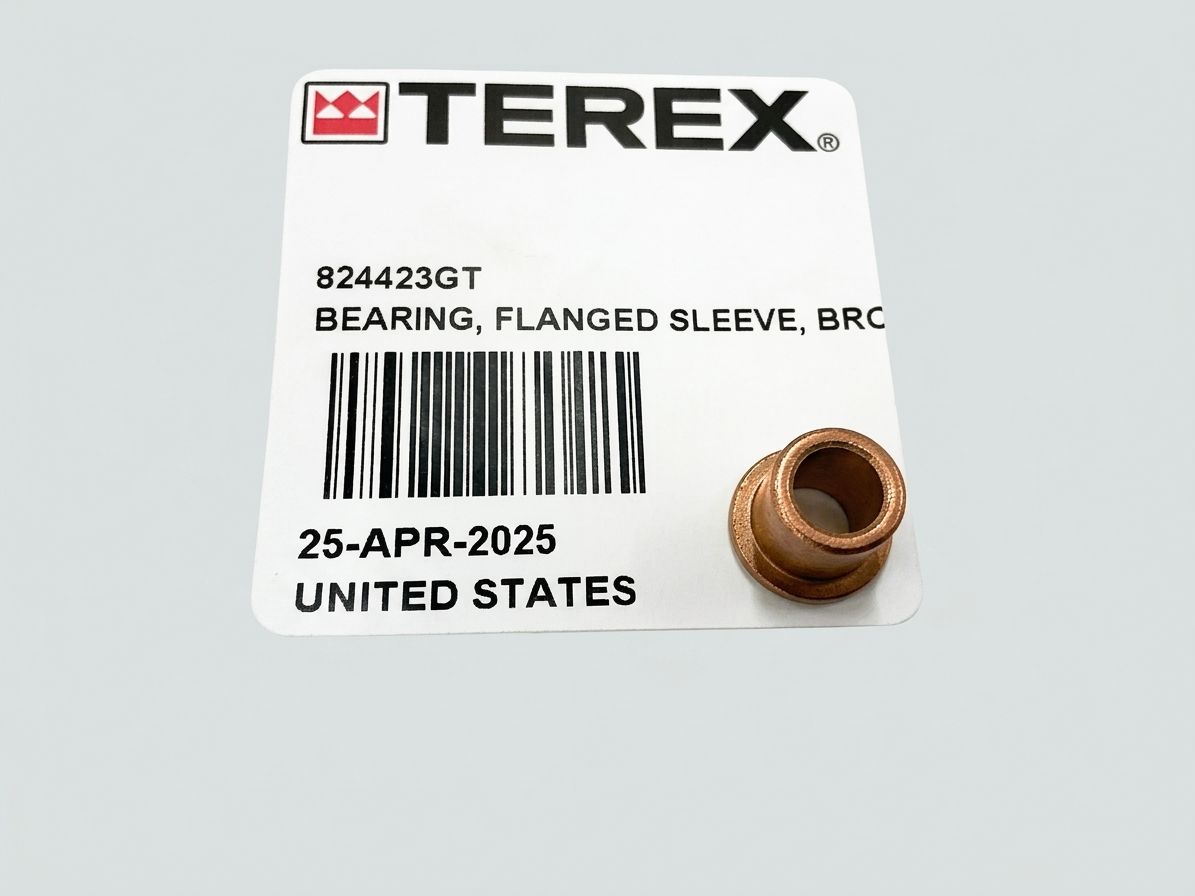 BEARING, FLANGED SLEEVE, BRONZE, 3/8" OD FOR 1/4" SHAFT