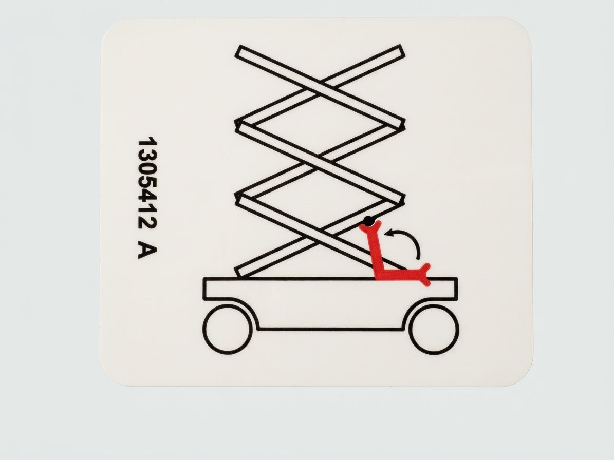 DECAL, LABEL SAFETY ARM SYMBOL, MINI