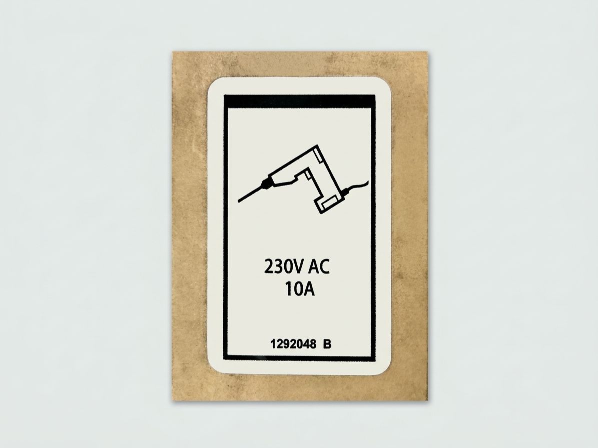 DECAL, POWER TO PLATFORM 230V, GS-1330m