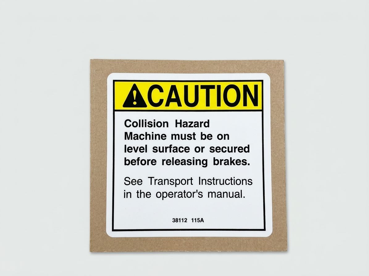 DECAL, CAUTION, BRAKE RELEASE
