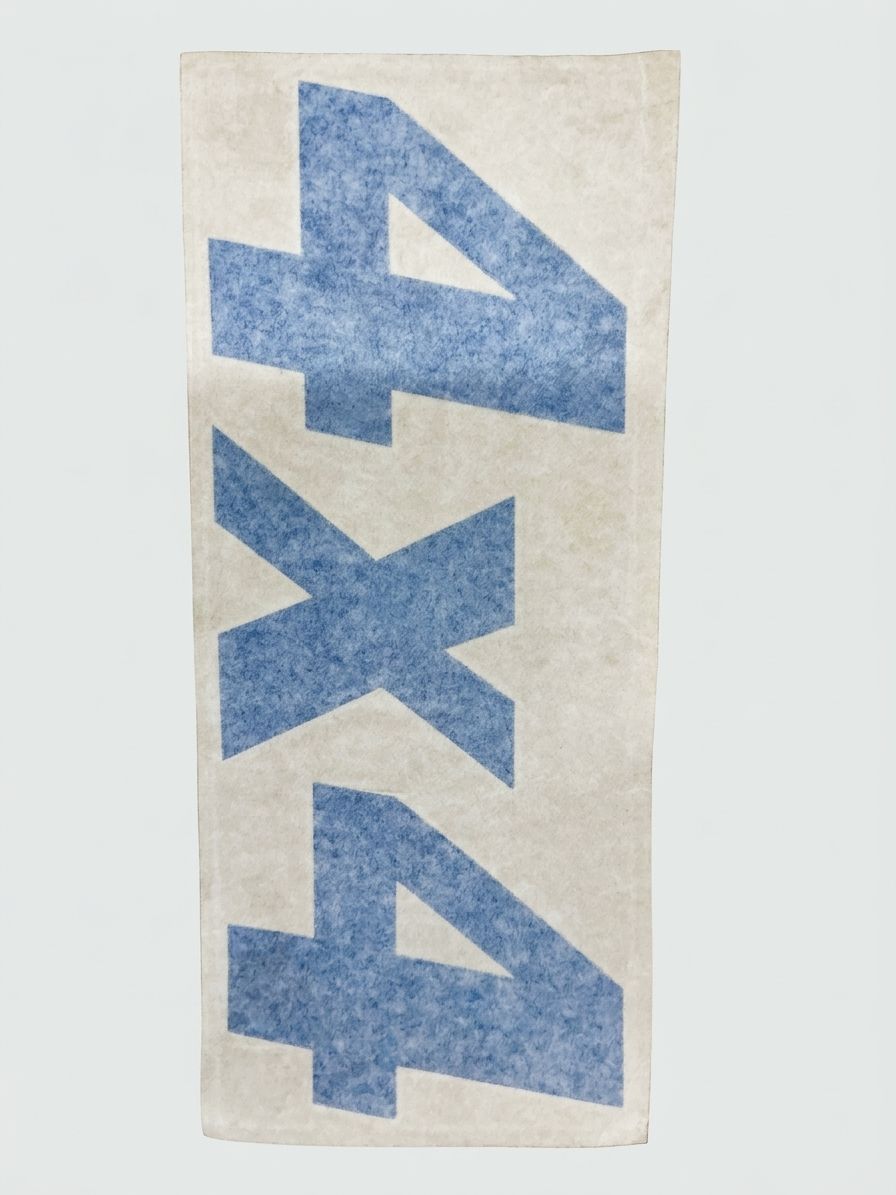 DECAL, COSMETIC, 4X4 BLUE