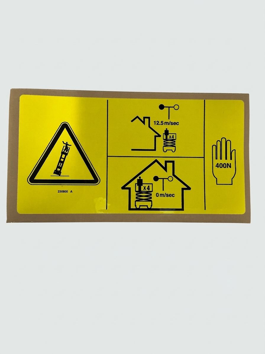 DECAL, DANGER, MAN FRC, GS2669