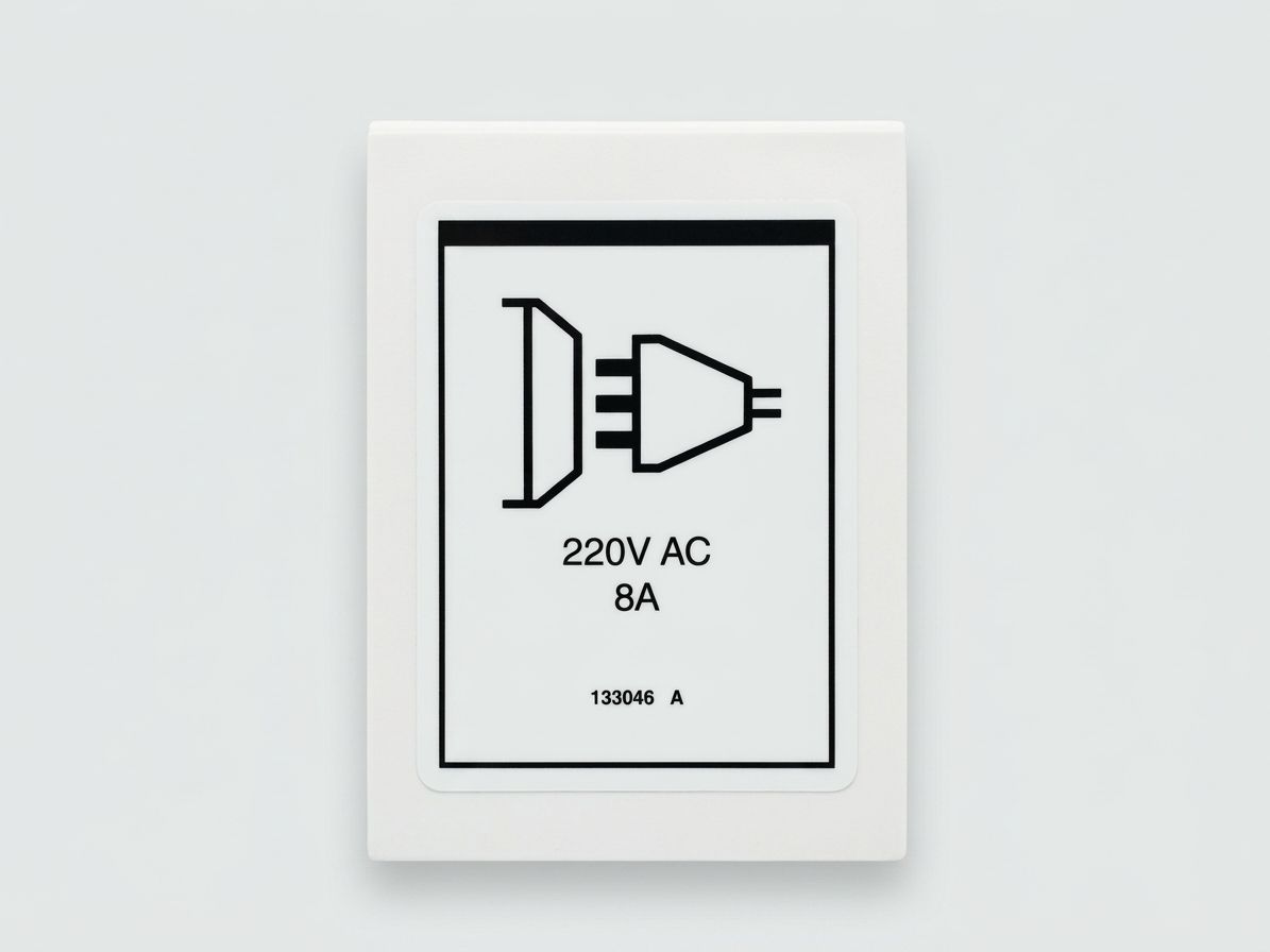 DECAL, INPUT POWER, 230VAC