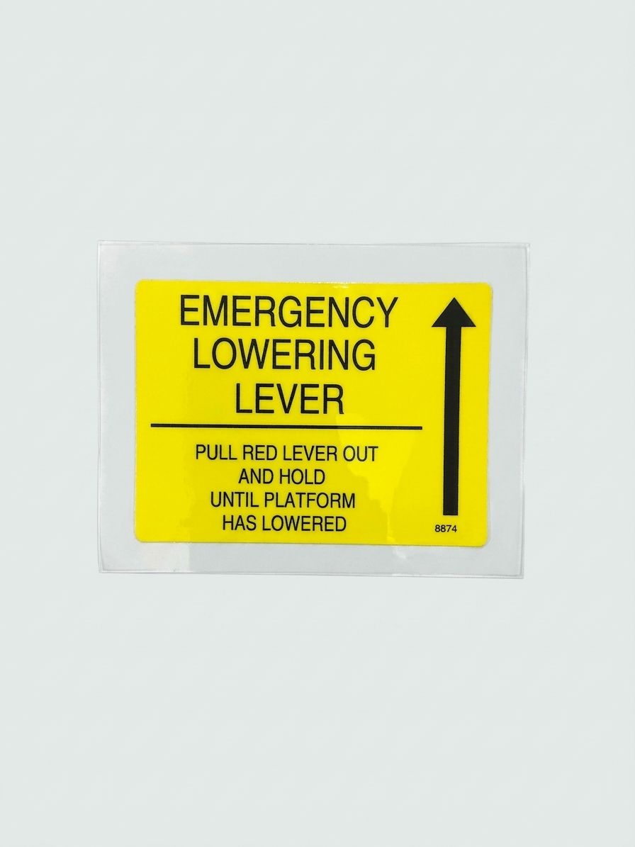 DECAL, MANUAL LOWER VALVE