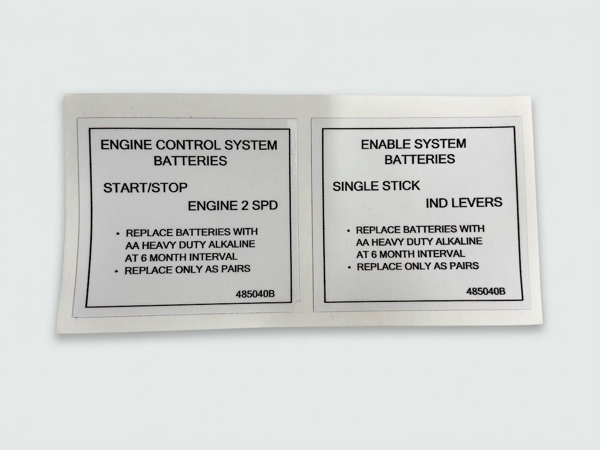 DECAL, NOTICE, BATTERY CONNECT