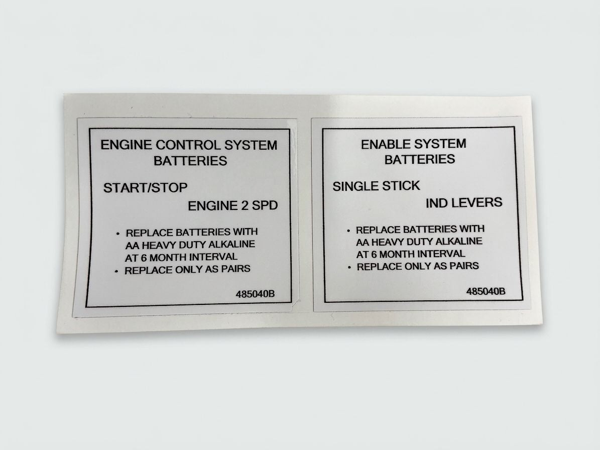 DECAL, NOTICE, BATTERY CONNECT