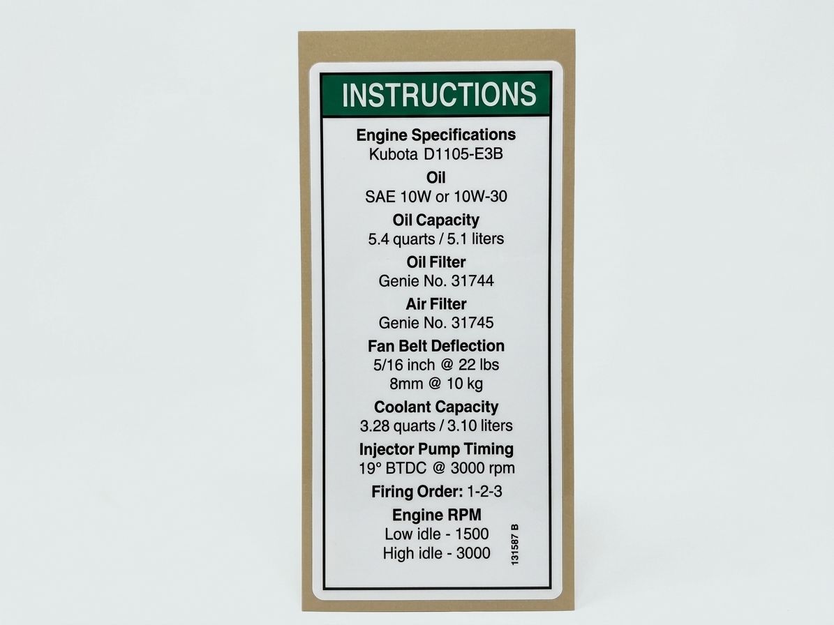 DECAL, NOTICE, KUB, D1105, T4
