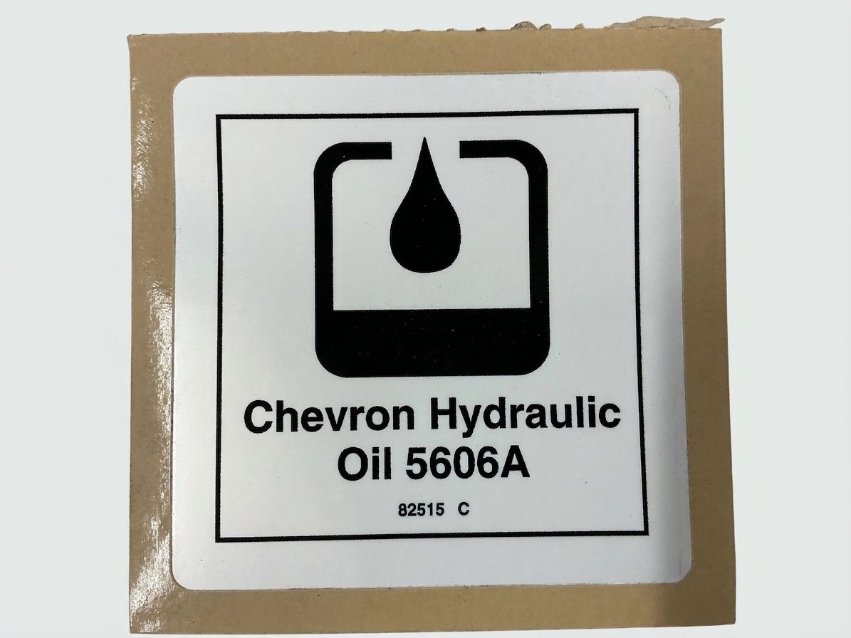 DECAL, OIL, HYD, CHEVRON AVIATION