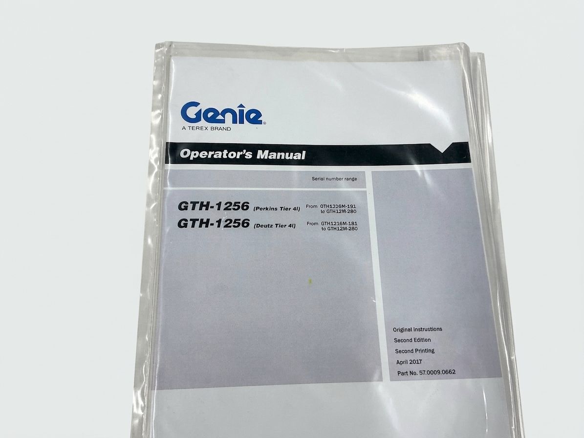 ENGLISH OPERATOR MANUAL GTH 1256