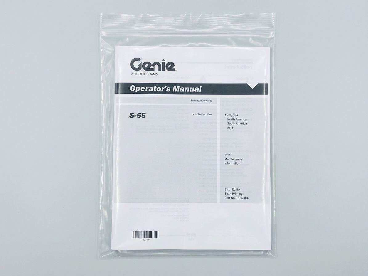 MANUAL, OPERATORS, S65 6TH AN